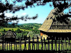 Beskrajni niz zlatiborskih brda koja podsjećaju na zaleđene valove zelenog okeana Crvena zemlja na golim planinskim prevojima prošarana kamenjem i niskim grmljem Visoke jele koje stvaraju potpuni mrak u dubinama zlatiborskih klisura Kratka i oštra planinska trava koja žuti pod vrelim ljetnim suncem na Čigoti Srebrne grane breza koje su u kontrastu s tamnim i teškim krošnjama borova Zaleđena površina jezera koja puca pod pritiskom niskih temperatura, stvarajući šare poput mreže - Srebrne grane breza koje su u kontrastu s tamnim i teškim krošnjama borova Zaleđena površina jezera koja puca pod pritiskom niskih temperatura, stvarajući šare poput mreže Orlovi koji lebde na zračnim strujama iznad najviših planinskih vrhova Tragovi konjskih kopita u mekom blatu pored šumskog izvora Potpuna bjelina planinske čistine gdje je granica između kopna i Usamljena kamena koliba bez prozora ušuškana u zavjetrinu strme litice