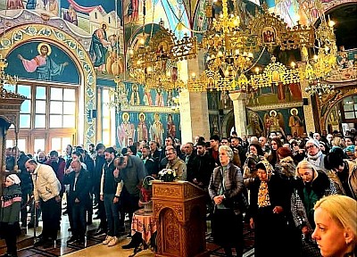 Cveti - Liturgija u hramu Preobraženja Gospodnjeg na Zlatiboru